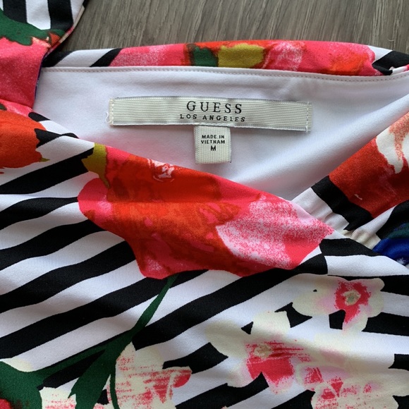 Guess Floral and Stripe mini Dress - Picture 5 of 6